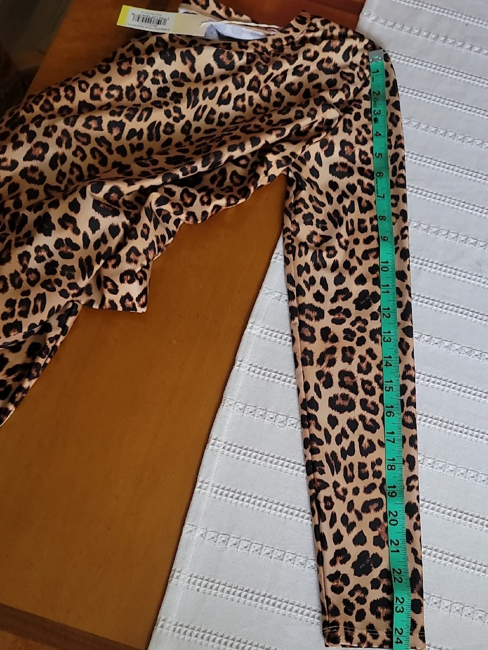 SZ 10 M SUMMERSALT Sunny Day Rash Guard High Leg Mid Rise Bikini Bottom Leopard - Picture 9 of 14